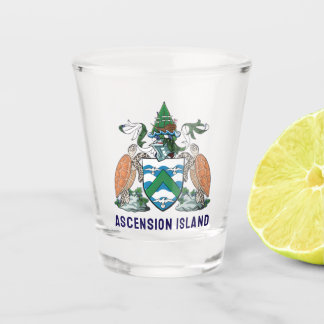 Ascension Island coat of arms Shot Glass