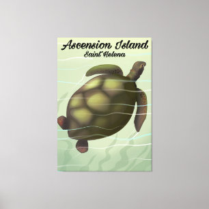 Ascension Island Sea Turtle Canvas Print