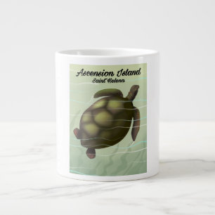 Ascension Island Sea Turtle Large Coffee Mug
