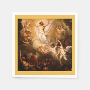 Ascension of Christ with Angels Napkin