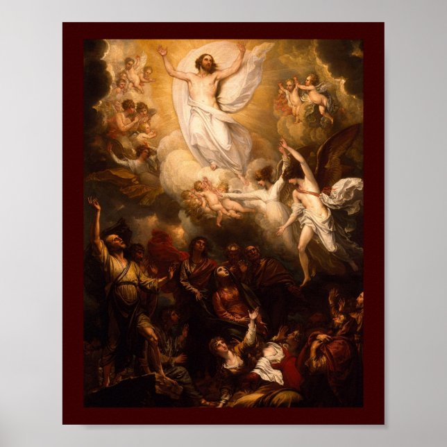 Ascension of Christ with Angels Poster (Front)