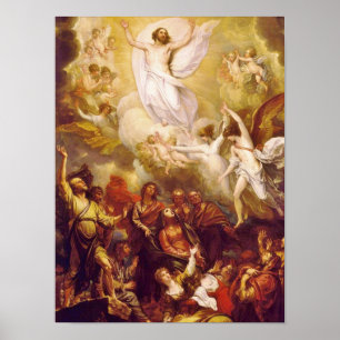 Ascension of Christ with Angels Poster