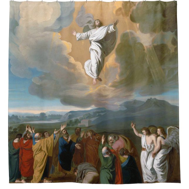 Ascension Of Jesus Christ Shower Curtain (Front)