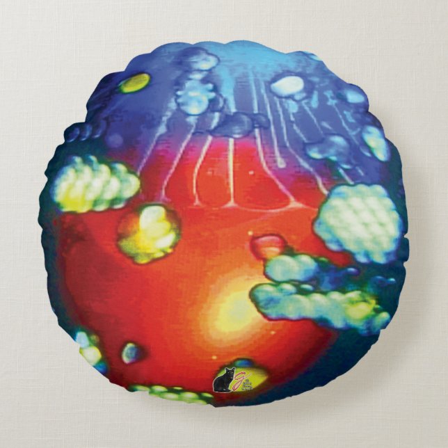 Ascension Trance Round Cushion (Front)