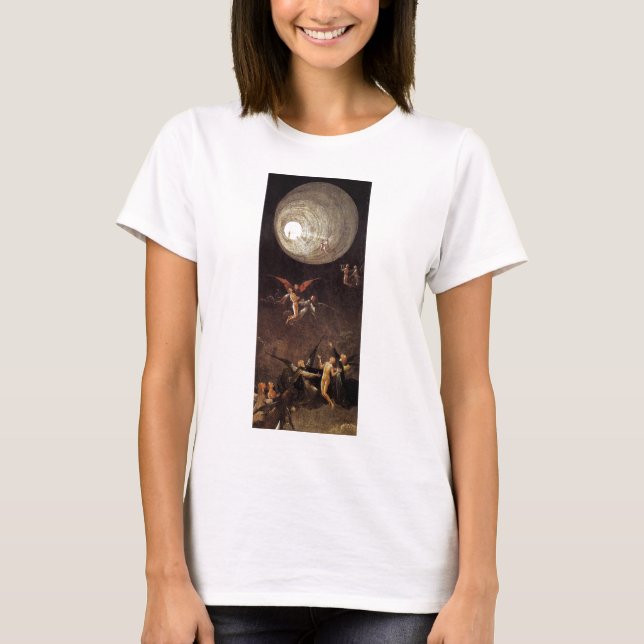 Ascent of the Blessed, by Hieronymus Bosch T-Shirt (Front)
