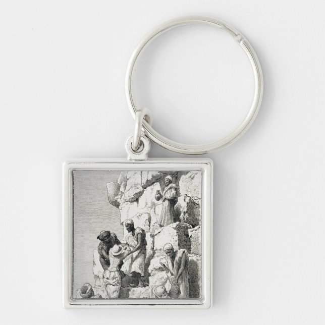 Ascent of the Great Pyramid, 19th century Key Ring (Front)
