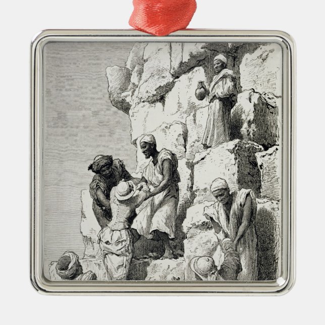 Ascent of the Great Pyramid, 19th century Metal Tree Decoration (Front)