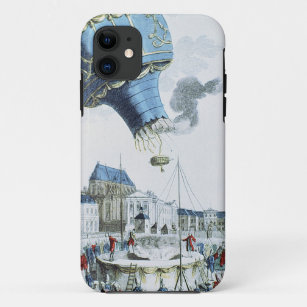 Ascent of the Montgolfier brothers hot-air balloon Case-Mate iPhone Case