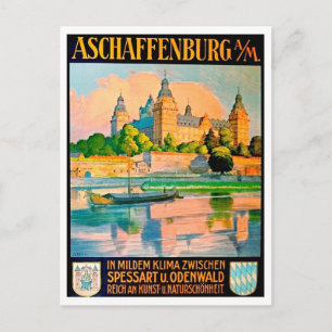 Aschaffenburg city, Germany, Schloss Johannisburg Postcard