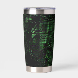 ASCII Art Jesus Crown Of Thorns John 19:30 Insulated Tumbler