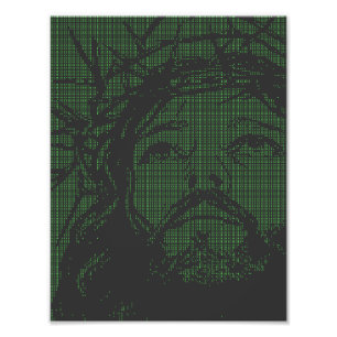 ASCII Art Jesus Crown Of Thorns John 19:30 Photo Print