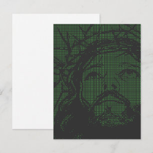 ASCII Art Jesus Crown Of Thorns John 19:30 Postcard