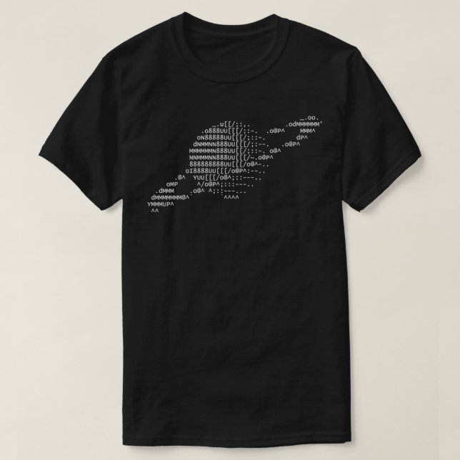 ASCII Art Planet  T-Shirt (Design Front)