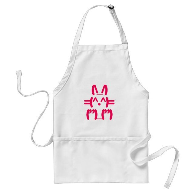 Ascii Bunny - Rabbit Cute Geek Standard Apron (Front)