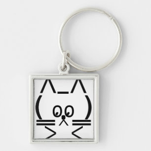 ASCII Cat Key Ring