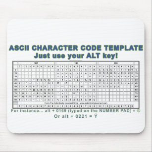 ASCII Code Mouse Mat