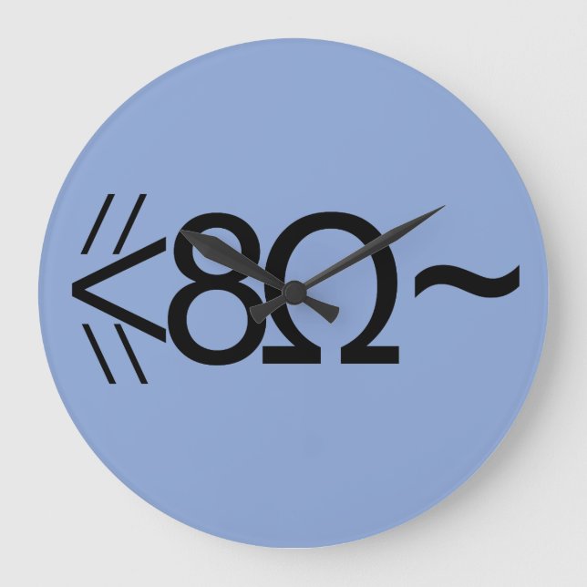 ASCII Mouse Large Clock (Front)