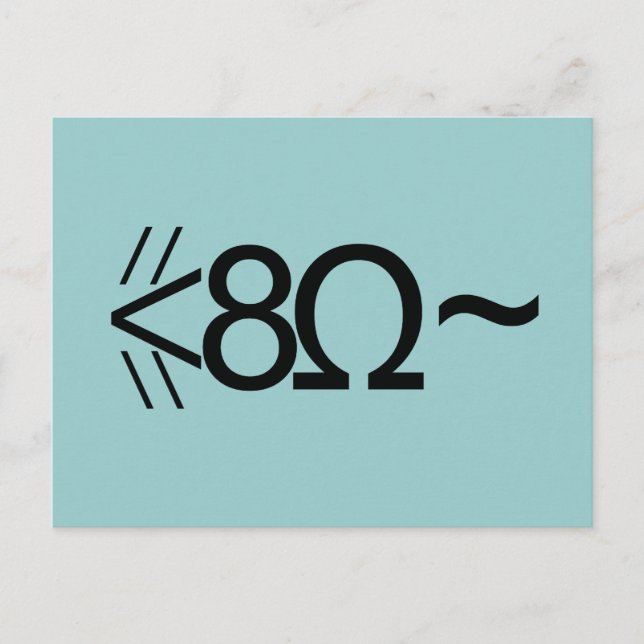 ASCII Mouse Postcard (Front)