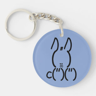 ASCII Rabbit Key Ring
