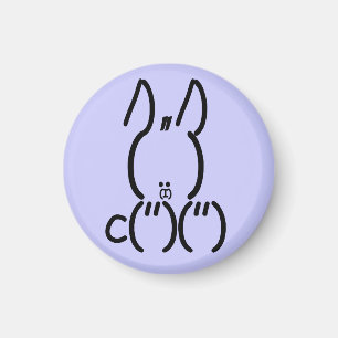 ASCII Rabbit Magnet