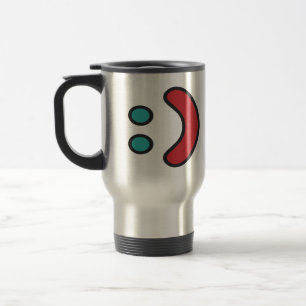 Ascii Smile Travel Mug
