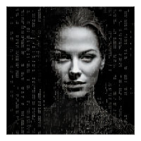 ASCII Woman Scientist