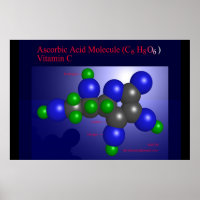 Ascorbic Acid Molecule (print)