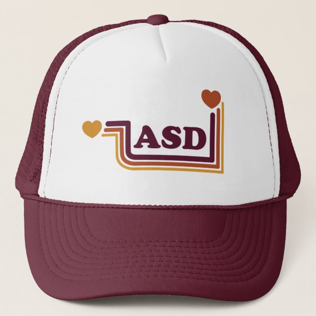 ASD Love Retro Trucker Hat (Front)