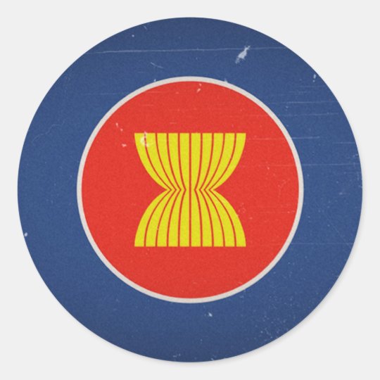 asean classic round sticker