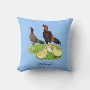 Aseel Wheaten Chicken Family Cushion