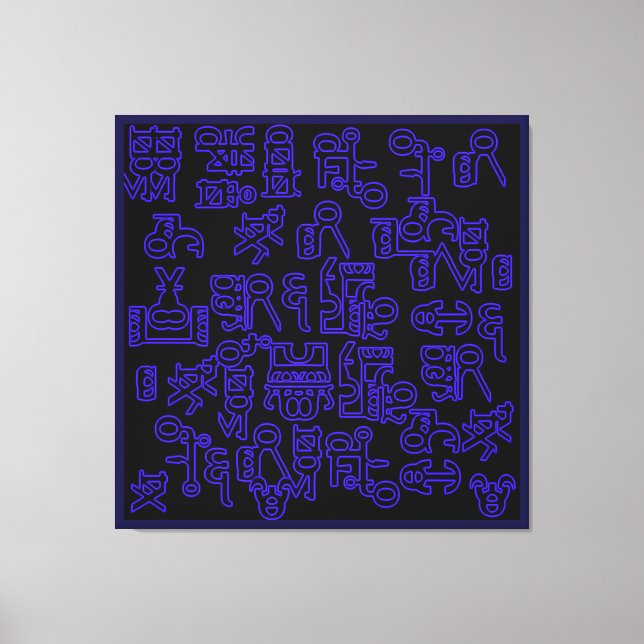 Asemic Wanderings I Canvas Print (Front)