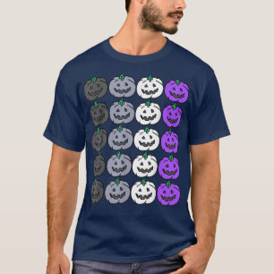Aseual Halloween Pumpkin Funny Lgbtq For Gay Hallo T-Shirt