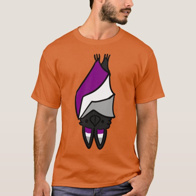 aseual pride bat friend T-Shirt (Front)