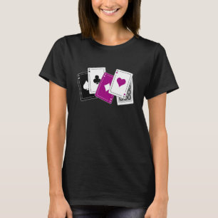 Asexual Ace Playing Cards Aces Pride Black Ring As T-Shirt