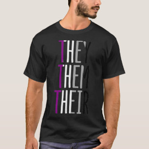 Asexual Ace They Them Their Enby Nonbinary Pride P T-Shirt