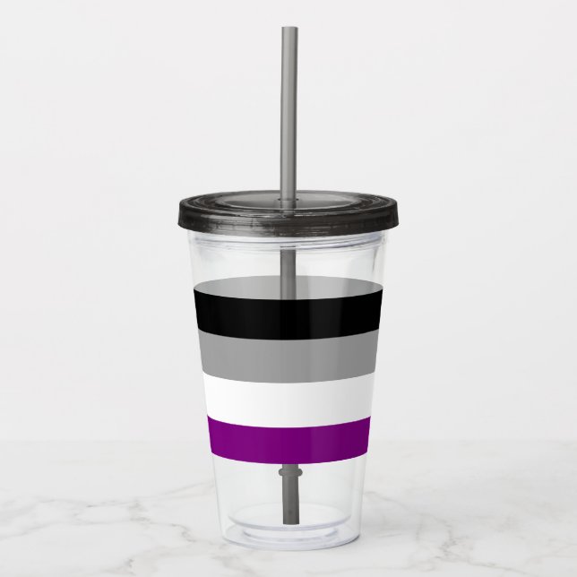 Asexual Acrylic Tumbler (Front)