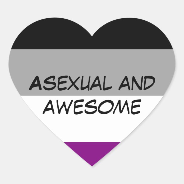 Asexual and Awesome Sticker (Front)