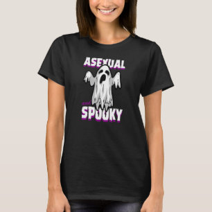Asexual And Spooky Cute Ace Ghost Halloween T-Shirt