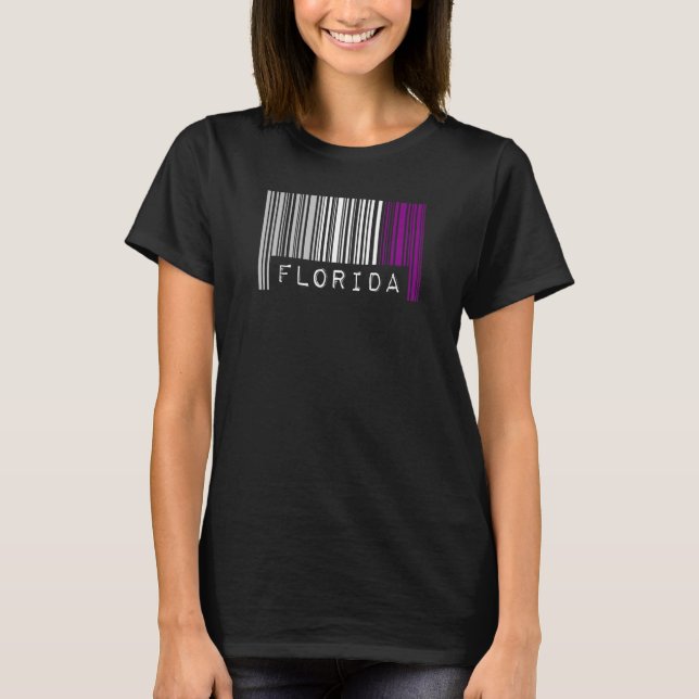 Asexual Barcode Pride Florida Cute Ace Aesthetic L T-Shirt (Front)