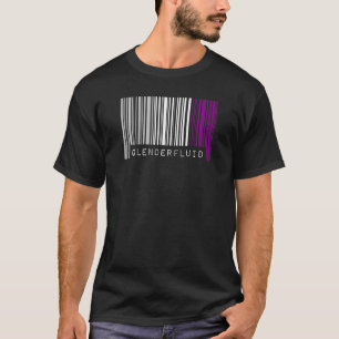 Asexual Barcode Pride Genderfluid Cute Ace Aesthet T-Shirt