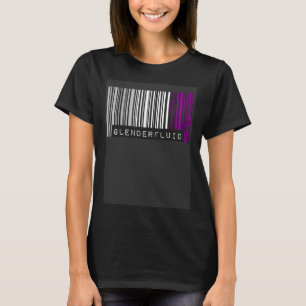 Asexual Barcode Pride Genderfluid Cute Ace Aesthet T-Shirt