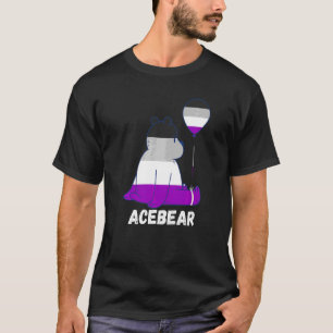 Asexual Bear Alone Ace Balloon Asexuality Asexual  T-Shirt