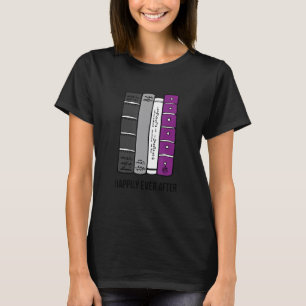 Asexual Bookworm Ace Pride Book Lover Proud Asexua T-Shirt