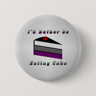 Asexual Cake 6 Cm Round Badge