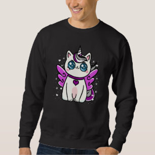 Asexual Caticorn Ace Pride Sweatshirt
