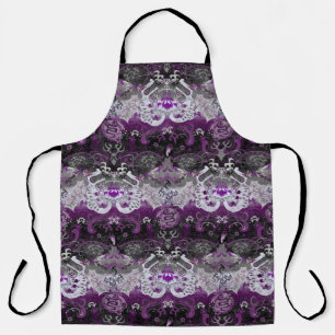 Asexual Dragon Damask - Ace Pride Flag Colours Apron