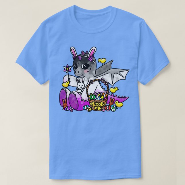Asexual Easter Dragon T-Shirt (Design Front)