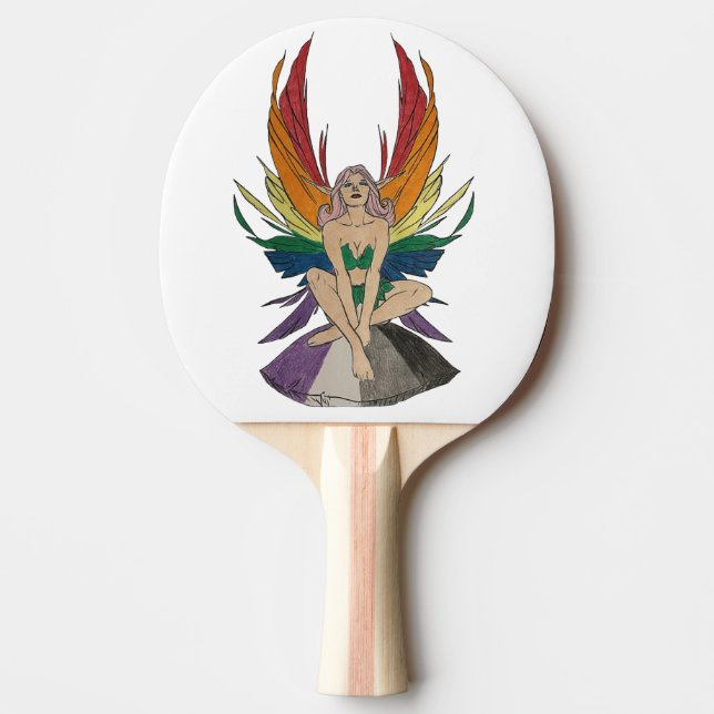 Asexual Faerie Ping Pong Paddle (Front)