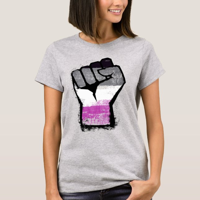 Asexual Fist Pride T-Shirt (Front)