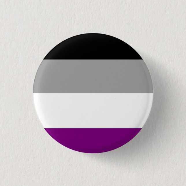 Asexual Flag 3 Cm Round Badge (Front)